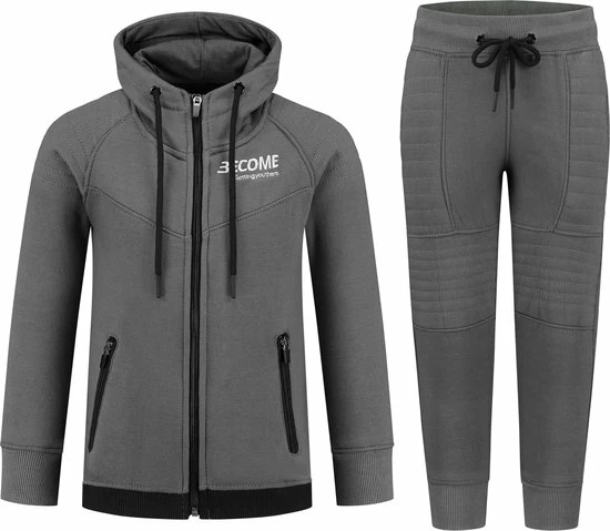Gladiator Sports BECOME Joggingpak Jongens - Trainingspak Kinderen - Kids - Grijs 3 Gladiator Sports BECOME Joggingpak Jongens - Trainingspak Kinderen - Kids - Grijs