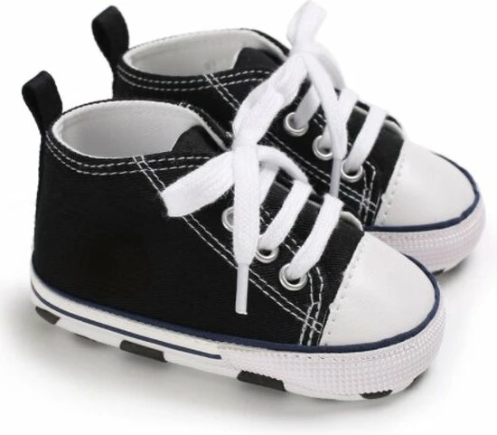 Completebabyuitzet Baby Schoenen - Pasgeboren Babyschoenen - Eerste Baby Schoentjes 6-12 Maanden - Zachte Zool Antislip - Baby Slofjes 12cm - Zwart 5 Completebabyuitzet Baby Schoenen - Pasgeboren Babyschoenen - Eerste Baby Schoentjes 6-12 Maanden - Zachte Zool Antislip - Baby Slofjes 12cm - Zwart - Afbeelding 3