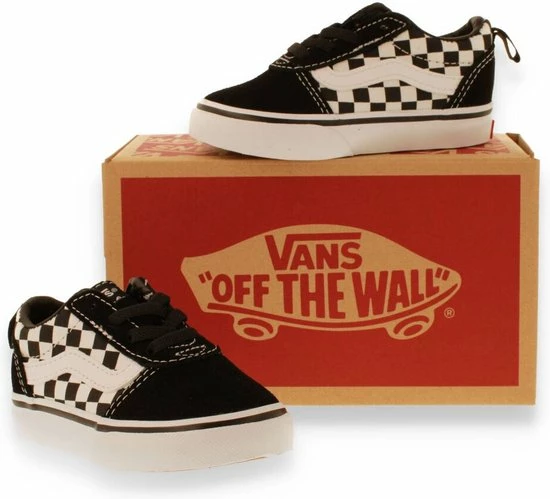 Vans TD Ward Slip-On Checkered Sneakers - Black/True White - Maat 26 13 Vans TD Ward Slip-On Checkered Sneakers - Black/True White - Maat 26 - Afbeelding 11