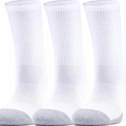 Under Armour UA Heatgear 3pk Crew Yth Unisex Sportsokken - Maat M