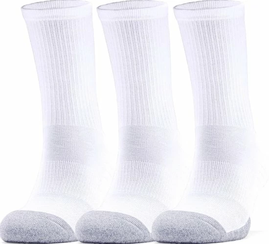 Under Armour UA Heatgear 3pk Crew Yth Unisex Sportsokken - Maat M 3 Under Armour UA Heatgear 3pk Crew Yth Unisex Sportsokken - Maat M