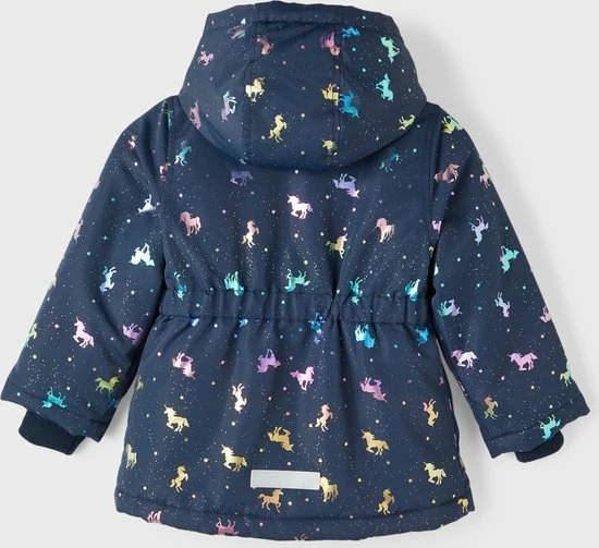 NAME IT NMFMAXI JACKET FOIL UNICORN Meisjes Jas - Maat 104 4 NAME IT NMFMAXI JACKET FOIL UNICORN Meisjes Jas - Maat 104 - Afbeelding 2