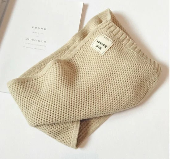 TS Store New Season Gebreide Katoenen Kinderen/ Baby / Jongens / Meisjes Sjaal Van 100% Katoen Winter/herfst Kleur: Beige 3 TS Store New Season Gebreide Katoenen Kinderen/ Baby / Jongens / Meisjes Sjaal Van 100% Katoen Winter/herfst Kleur: Beige