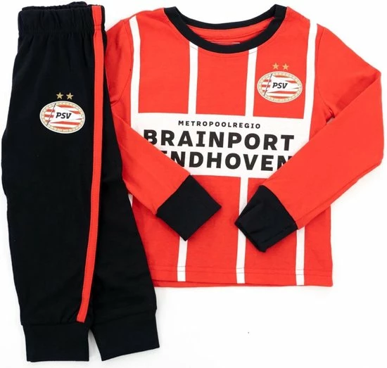PSV Pyjama Thuis Rood Wit Maat 140 - PSV Voetbal - PSV Slaapkamer - 3 PSV Pyjama Thuis Rood Wit Maat 140 - PSV Voetbal - PSV Slaapkamer -