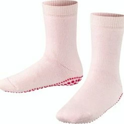 FALKE Catspads Slofsokken Voor Meisjes En Jongens Comforabel Dik Mid-rise Zonder Motief Met Noppen Winter Ondoorzichtig Warm Thermisch Katoen Merino Wol Roze Kinderen Sokken - Maat 27-30