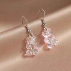 Akyol Gummy Bear Oorbellen | Beertje | Cadeau | Sieraad | Gummy Bear | Bear | Sieraad Voor Meisje | Gummy Beer | Gummy Beer Oorbellen|