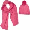 Lajetti - Kinder Sjaal En Muts 2-4 Jaar Roze - 2 Delige Winter Set Kind -JACK & JONES JUNIOR winkel 550x538 2