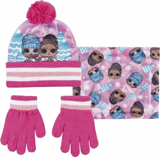 L.o.l. Surprise! Winterset Meisjes Acryl Roze 3-delig One-size 11 L.o.l. Surprise! Winterset Meisjes Acryl Roze 3-delig One-size - Afbeelding 9