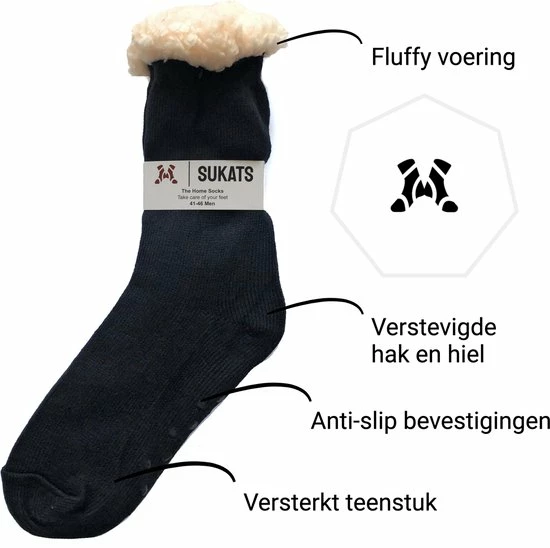 Sukats® Kinder Huissokken - 2 Paar Homesocks - Maat 32-35 - Kids - Huissokken Kinderen - Jongens En Meisjes - Kindersokken 4 Sukats® Kinder Huissokken - 2 Paar Homesocks - Maat 32-35 - Kids - Huissokken Kinderen - Jongens En Meisjes - Kindersokken - Afbeelding 2