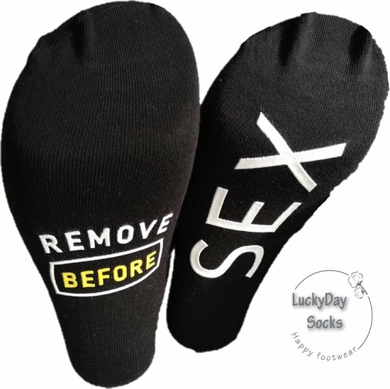 Merkloos Verjaardag Cadeautje Voor Hem - Tekst Sokken - Sokken Met Spreuk - Leuke Sokken - Vrolijke Sokken - Luckyday Socks - Sokken Met Tekst - Aparte Sokken - Socks Waar Je Happy Van Wordt - Do Not Remove S*X Maat 42-47 3 Merkloos Verjaardag Cadeautje Voor Hem - Tekst Sokken - Sokken Met Spreuk - Leuke Sokken - Vrolijke Sokken - Luckyday Socks - Sokken Met Tekst - Aparte Sokken - Socks Waar Je Happy Van Wordt - Do Not Remove S*X Maat 42-47