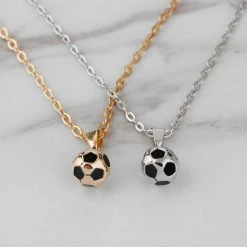 Fashion Favorite Ketting Met Voetbal Hanger - Goudkleurig - 45 + 5 Cm -JACK & JONES JUNIOR winkel 550x550 14