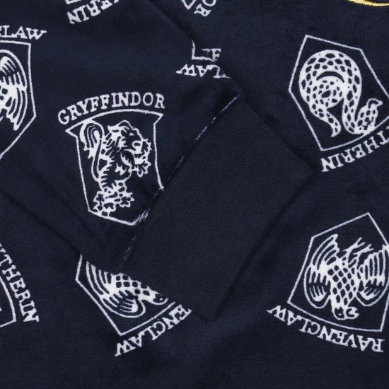 Harry Potter - Velours Pyjama Voor Jongens Met Lange Mouwen, Marineblauw / 134-140 4 Harry Potter - Velours Pyjama Voor Jongens Met Lange Mouwen, Marineblauw / 134-140 - Afbeelding 2