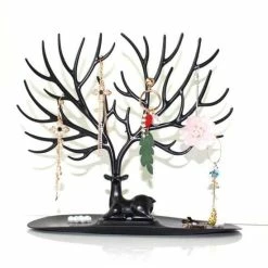 WiseGoods Luxe Sieradenrekjes - Sieradenhouder Boom Display - Sieraden - Armbanden, Kettingen & Ringen Organiseren - Zwart