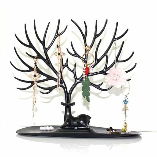 WiseGoods Luxe Sieradenrekjes - Sieradenhouder Boom Display - Sieraden - Armbanden, Kettingen & Ringen Organiseren - Zwart 3 WiseGoods Luxe Sieradenrekjes - Sieradenhouder Boom Display - Sieraden - Armbanden, Kettingen & Ringen Organiseren - Zwart