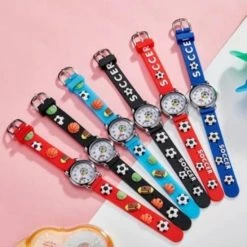 Fashion Favorite Kinder Horloge | Voetbal / Soccer Blauw | 3D Siliconen | Ø 25 Mm -JACK & JONES JUNIOR winkel 550x550 285