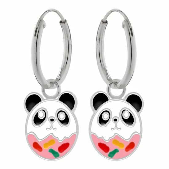 WeLoveSilver Oorbellen Meisje | Zilveren Kinderoorbellen | Zilveren Oorringen Met Hanger, Pandadonut 3 WeLoveSilver Oorbellen Meisje | Zilveren Kinderoorbellen | Zilveren Oorringen Met Hanger, Pandadonut