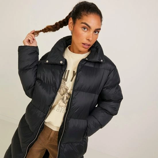 JJXX JXELLIE LONG PUFFER JACKET Dames Jas - Maat S 6 JJXX JXELLIE LONG PUFFER JACKET Dames Jas - Maat S - Afbeelding 4