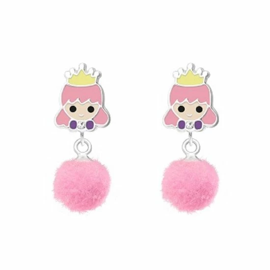 Little Bijoux Oorknopje-princes Pompom 3 Little Bijoux Oorknopje-princes Pompom