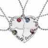 Akyol – Best Friends - 4 Leuke Vriendschapskettingen -vriendinnen Ketting -bff Cadeau -best Friends Cadeau- Zilveren Hartjes- Best Friends – Bff – Vier Delige Ketting – Hartje – Samenvoegen – Blauw – Roze – Rood – Groen- Vriendschap – Friends – Best -JACK & JONES JUNIOR winkel 550x550 87