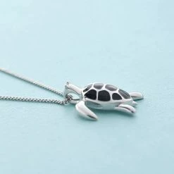 Alternative view of Little Rabbit Ketting Meisje - Schildpad - Zilver