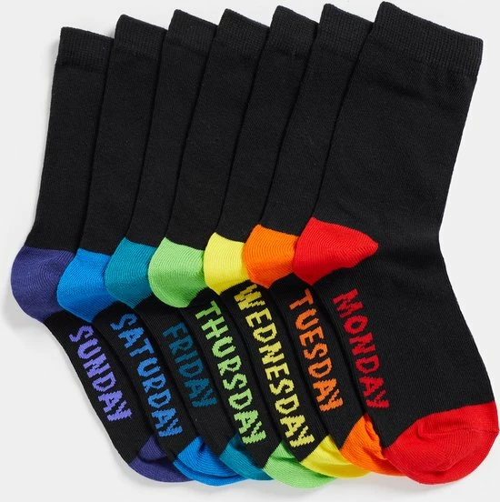 WE Fashion Jongens Sokken, 7-pack - Maat 27-30 3 WE Fashion Jongens Sokken, 7-pack - Maat 27-30