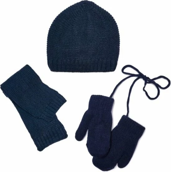 Lajetti - Wanten Sjaal En Muts 1-2 Jaar Blauw - 3 Delige Winter Set Baby 3 Lajetti - Wanten Sjaal En Muts 1-2 Jaar Blauw - 3 Delige Winter Set Baby