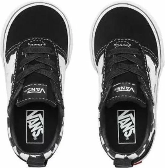 Vans TD Ward Slip-On Checkered Sneakers - Black/True White - Maat 26 47 Vans TD Ward Slip-On Checkered Sneakers - Black/True White - Maat 26 - Afbeelding 45