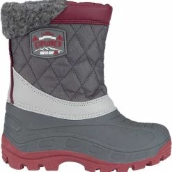 Winter-grip Snowboots - Northern Peak - Antraciet/Grijs/Bordeaux - 37/38