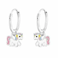 KAYA Sieraden | Kinderoorbellen Oorringen 'Unicorn' | Pastel