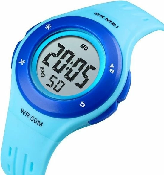 SKMEI Digitaal Kinderhorloge - Multifunctioneel Horloge - Blauw 4 SKMEI Digitaal Kinderhorloge - Multifunctioneel Horloge - Blauw - Afbeelding 2
