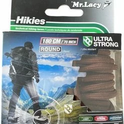 Mr. Lacy Schoenveters Hikies Rond Bruin 180cm Lang En 4mm Dik - Extra Sterk - Rond