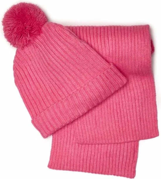 Lajetti - Kinder Sjaal En Muts 2-4 Jaar Roze - 2 Delige Winter Set Kind 5 Lajetti - Kinder Sjaal En Muts 2-4 Jaar Roze - 2 Delige Winter Set Kind - Afbeelding 3