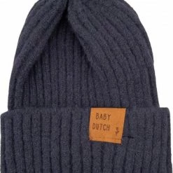 Baby Dutch Beanie Muts - Blauw - Kindermuts - 6 Maanden Tot 4 Jaar