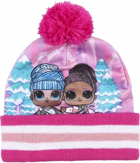 L.o.l. Surprise! Winterset Meisjes Acryl Roze 3-delig One-size 4 L.o.l. Surprise! Winterset Meisjes Acryl Roze 3-delig One-size - Afbeelding 2