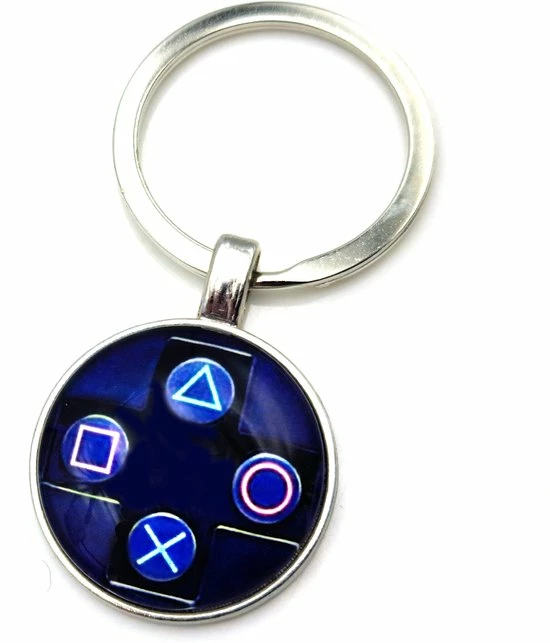 No Evil Sleutelhanger Playstation Joystick Knoppen Spelcomputer Game Glas 3 No Evil Sleutelhanger Playstation Joystick Knoppen Spelcomputer Game Glas
