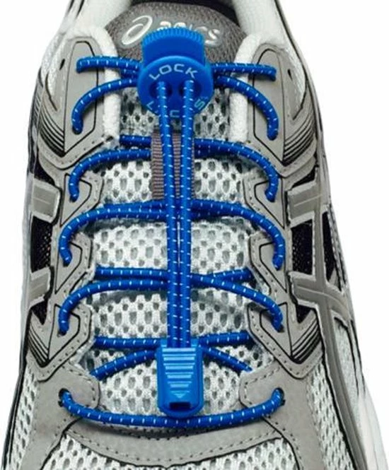 Lock Laces Blauw - Elastische Schoenveters - Hardlopen 3 Lock Laces Blauw - Elastische Schoenveters - Hardlopen