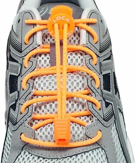 Lock Laces Oranje - Elastische Schoenveters - Hardlopen 3 Lock Laces Oranje - Elastische Schoenveters - Hardlopen
