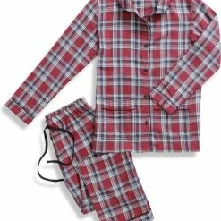 La V La-V Flanel Pyjama Set Voor Meisjes Met Geruit Patroon Rood 116-122 7 La V La-V Flanel Pyjama Set Voor Meisjes Met Geruit Patroon Rood 116-122 -JACK & JONES JUNIOR winkel 550x672 4