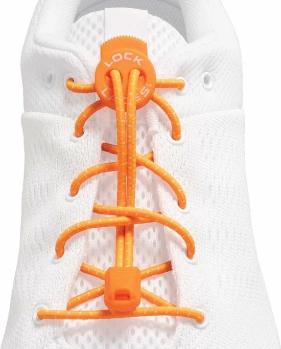 Lock Laces Oranje - Elastische Schoenveters - Hardlopen 6 Lock Laces Oranje - Elastische Schoenveters - Hardlopen - Afbeelding 4