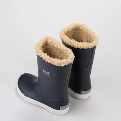 Alternative view of Igor - Regenlaarzen Voor Kinderen - Splash Nautico Borreguito - Marineblauw - Maat 26EU