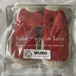 Alternative view of WUNO Antislip Baby Schoentjes - Maat 24,5 - 18-24 Maanden - 14 Cm - Rood