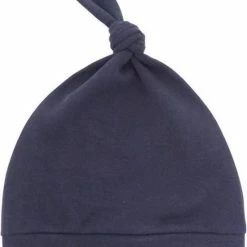 Alternative view of Merkloos MINIIYOU - 3 Pack - Newborn Babymutsjes Met Knoop - Effen Navy - Pasgeboren Baby Muts