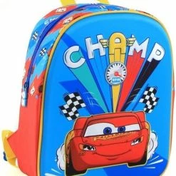 Disney Cars CARS Champ 3D Rugzak - Kinder Rugtas - School Tas - Kindertassen 3-6 Jaar - Auto Rugtas - Cadeau Kinderen