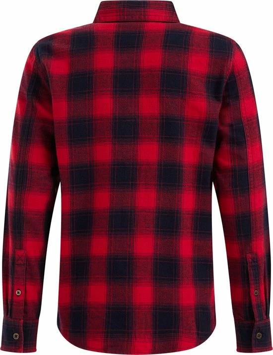 WE Fashion Jongens Geruit Overhemd - Rood - Maat 158/164 5 WE Fashion Jongens Geruit Overhemd - Rood - Maat 158/164 - Afbeelding 3