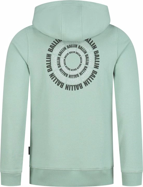 Ballin Amsterdam - Jongens Slim Fit Hoodie - Groen - Maat 152 4 Ballin Amsterdam - Jongens Slim Fit Hoodie - Groen - Maat 152 - Afbeelding 2