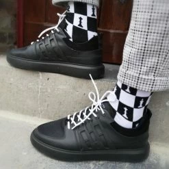 Alternative view of Merkloos Verjaardag Cadeautje Voor Hem En Haar - Schaakspel Mismatch - Schaak Sokken - Leuke Sokken - Vrolijke Sokken - Luckyday Socks - Sokken Met Tekst - Aparte Sokken - Socks Waar Je Happy Van Wordt - Maat 36-41