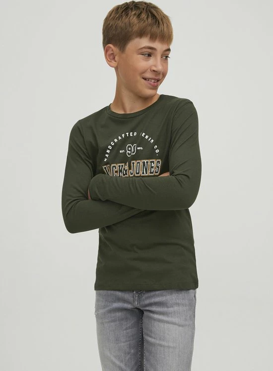 JACK & JONES JUNIOR JACK&JONES JUNIOR JJSTAMP TEE LS CREW NECK 2PK MP JNR Jongens T-shirt - Maat 152 5 JACK & JONES JUNIOR JACK&JONES JUNIOR JJSTAMP TEE LS CREW NECK 2PK MP JNR Jongens T-shirt - Maat 152 - Afbeelding 3