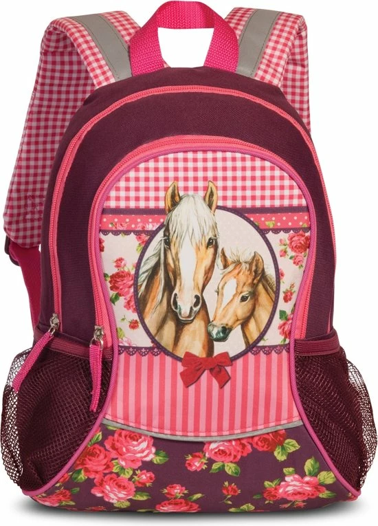 Fabrizio Rugzak Paarden 35 X 27 X 15 Cm - Paars 5 Fabrizio Rugzak Paarden 35 X 27 X 15 Cm - Paars - Afbeelding 3