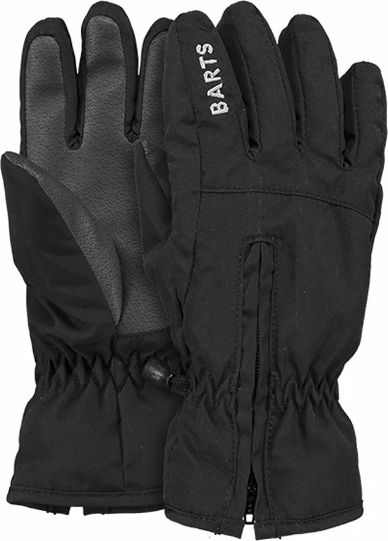 BARTS - ZIPPER GLOVES - Kids - Zwart - Size 2 3 BARTS - ZIPPER GLOVES - Kids - Zwart - Size 2