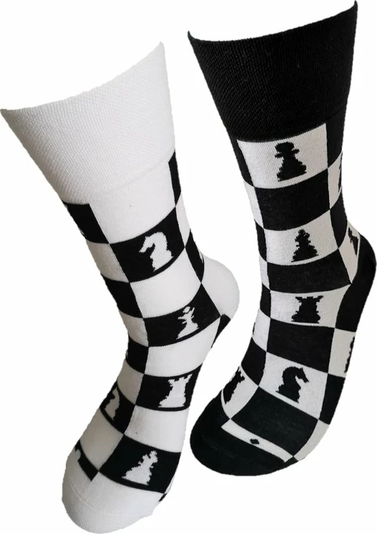Merkloos Verjaardag Cadeautje Voor Hem En Haar - Schaakspel Mismatch - Schaak Sokken - Leuke Sokken - Vrolijke Sokken - Luckyday Socks - Sokken Met Tekst - Aparte Sokken - Socks Waar Je Happy Van Wordt - Maat 36-41 3 Merkloos Verjaardag Cadeautje Voor Hem En Haar - Schaakspel Mismatch - Schaak Sokken - Leuke Sokken - Vrolijke Sokken - Luckyday Socks - Sokken Met Tekst - Aparte Sokken - Socks Waar Je Happy Van Wordt - Maat 36-41